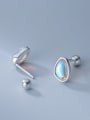 thumb 925 Sterling Silver Opal Water Drop Minimalist Stud Earring 0