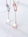 thumb 925 Sterling Silver Shell Star Minimalist Lariat Necklace 4