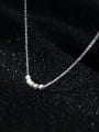 thumb 925 Sterling Silver Bead Round Minimalist Necklace 0