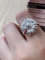 thumb 925 Sterling Silver Flower Daisy Vintage Free Size Band Ring 0