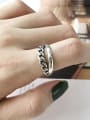 thumb S925 Sterling Silver  chain making old personalized opening ring 0