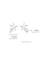 thumb 925 Sterling Silver Star Minimalist Stud Earring 2