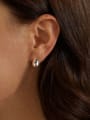thumb 925 Sterling Silver Water Drop Minimalist Stud Earring 1