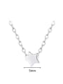 thumb 925 Sterling Silver Minimalist Five-Pointed Star Pendant  Necklace 2