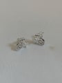 thumb 925 Sterling Silver Cubic Zirconia Bowknot Vintage Stud Earring 3