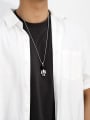 thumb Stainless steel Chain Alloy Pendant Boy Hip Hop Long Strand Necklace 1