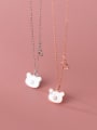 thumb 925 Sterling Silver Shell Bear Cute Necklace 1