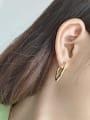 thumb 925 Sterling Silver Profile  Irregular Minimalist Stud Earring 1