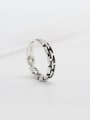 thumb 925 Sterling Silver Geometric  Chain Vintage Band Ring 2
