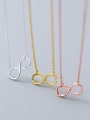 thumb 925 Sterling Silver Minimalist  Number 8 Pendant  Necklace 3