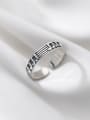 thumb 925 Sterling Silver Round Vintage Musical note Band Ring 3