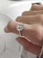 thumb 925 Sterling Silver Heart Vintage Portrait  Free Size Midi Ring 0