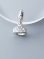 thumb 925 Sterling Silver With White Gold Plated Minimalist Crown Pendant Diy Jewelry Accessories 0