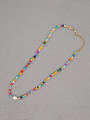 thumb Zinc Alloy Glass beads Multi Color Bohemia Beaded Necklace 2