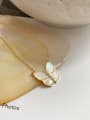 thumb 925 Sterling Silver Shell Butterfly Vintage Necklace 0