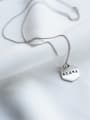 thumb 925 Sterling Silver hexagon Letter Minimalist Initials Necklace 1