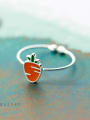 thumb 925 Sterling Silver Cute carrot Band Ring 1