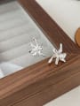 thumb 925 Sterling Silver Flower Vintage Stud Earring 0