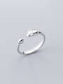 thumb 925 Sterling Silver Glossy Little Mouse Free Size Ring 1
