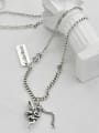 thumb Vintage Sterling Silver With Antique Silver Plated Fashion Angel Power Necklaces 2