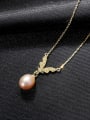 thumb 925 Sterling Silver Imitation Pearl Butterfly Minimalist Necklace 3