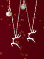 thumb 925 Sterling Silver Deer Minimalist Necklace 3