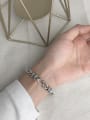 thumb Vintage Sterling Silver With Simple Retro Hollow Chain Bracelets 3