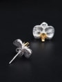 thumb 925 Sterling Silver Flower Vintage Stud Earring 3