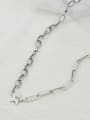 thumb Vintage Sterling Silver With Antique Silver Plated Simplistic Geometric Necklaces 2