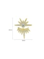 thumb Brass Cubic Zirconia Star Luxury Stud Earring 2