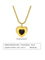 thumb Stainless steel Acrylic Heart Minimalist Necklace 2