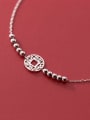 thumb 925 Sterling Silver Vintage  Coin  Anklet 2
