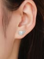 thumb 925 Sterling Silver Cubic Zirconia Wing Cute Stud Earring 1