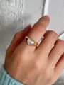 thumb 925 Sterling Silver Shell Heart Vintage Band Ring 2