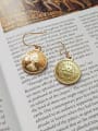 thumb 925 Sterling Silver Round Vintage Hook Earring 0