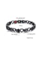 thumb Stainless Steel With Gun Plated Simplistic Hollow Heart Bracelets 3