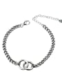 thumb Vintage Sterling Silver With Antique Silver Plated Vintage Hollow Round Bracelets 0