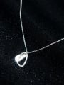 thumb 925 Sterling Silver Hollow  Minimalist Geometric Pendant Necklace 2