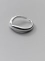 thumb 925 Sterling Silver Round Minimalist Band Ring 0