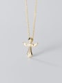 thumb 925 Sterling Silver Wing Cross Minimalist Regligious Necklace 3