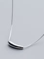 thumb 925 Sterling Silver Minimalist  Smooth Geometric  Necklace 1