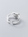 thumb 925 Sterling Silver Heart Minimalist Stackable Ring 3
