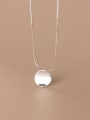 thumb 925 Sterling Silver Round Minimalist Necklace 3