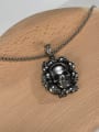 thumb Stainless steel Skull Hip Hop Long Strand Necklace 2