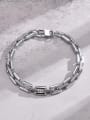 thumb Stainless steel Geometric Chain Hip Hop Link Bracelet 3