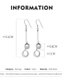 thumb 925 Sterling Silver Geometric Minimalist Hook Earring 2