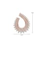 thumb Copper Cubic Zirconia Geometric Luxury Cluster Earring 1