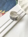 thumb 925 Sterling Silver Geometric Vintage Free Size Band Ring 1