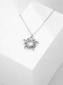 thumb Copper Alloy Cubic Zirconia Flower Dainty Necklace 3