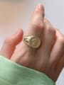 thumb 925 Sterling Silver With Gold Plated Punk Animal Skull Free Size  Rings 1